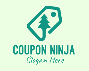 Green Pine Tree Tag logo