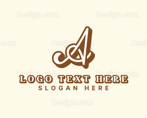 Artist Cursive Calligraphy Logo