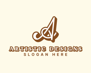 Artist Cursive Calligraphy logo design