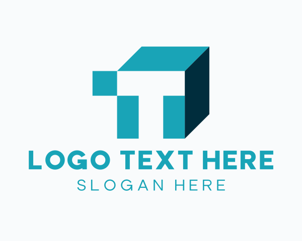 Delivery Box Letter T logo