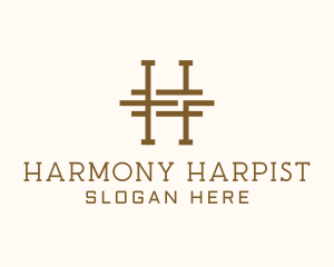 Letter H Carpentry logo design