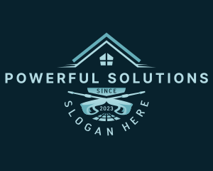 Pressure Washer Sanitation logo design