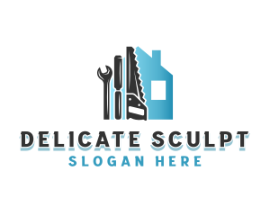 Home Construction Tools logo design