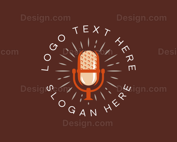 Podcast Microphone Media Logo