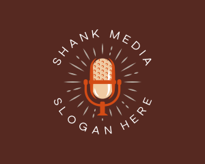 Podcast Microphone Media logo design