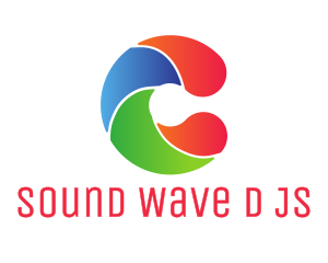 Colorful Wave C logo design