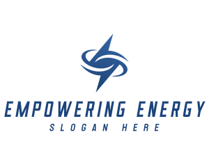 Energy Lightning Bolt logo design