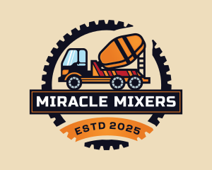 Cement Mixer Truck logo