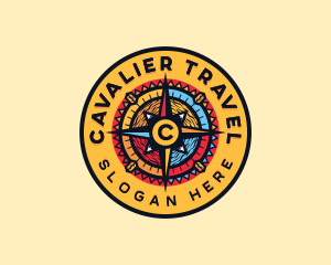 Travel Exploration Compass logo design