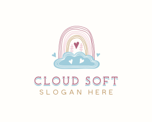 Rainbow Cloud Daycare logo design