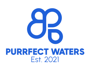 Blue Cloud Water logo design