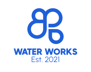 Blue Cloud Water logo design