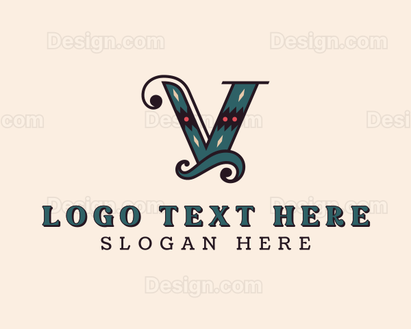 Stylish Textile Tailoring Logo