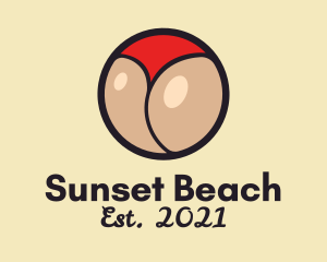 Plump Bikini Butt  logo design