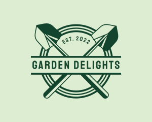 Shovel Farming Garden logo design