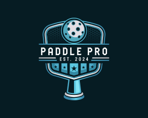 Pickleball Paddle Varsity logo design