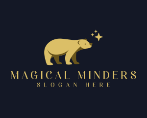 Magical Star Bear logo design