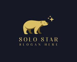 Magical Star Bear logo design