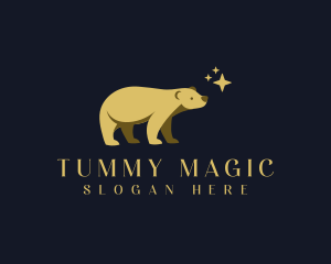 Magical Star Bear logo design