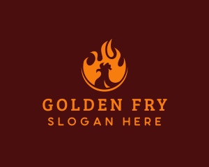 Flame Grilled Chicken logo design