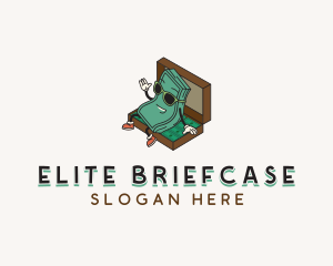 Dollar Money Briefcase logo design