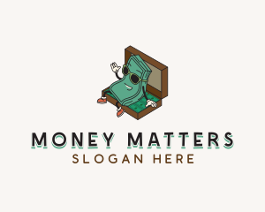 Dollar Money Briefcase logo design