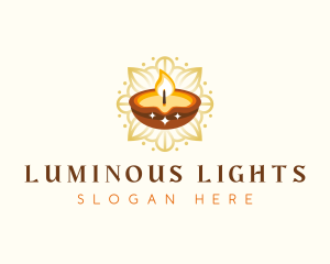 Spiritual Candle Light logo design