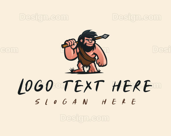 Stone Age Caveman Logo