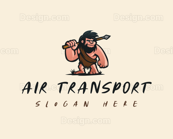 Stone Age Caveman Logo