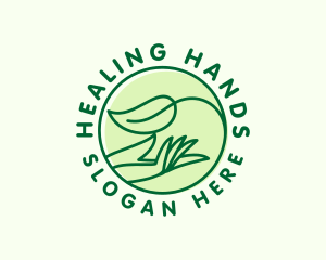 Organic Hand Spa logo design