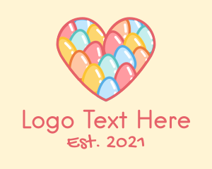 Easter Egg Heart logo