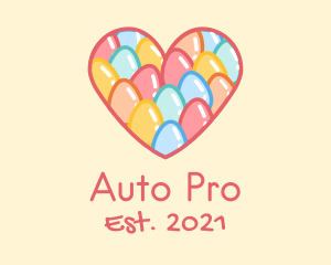 Easter Egg Heart logo