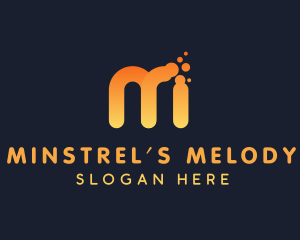 Startup Modern Digital Letter M logo design