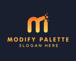 Startup Modern Digital Letter M logo design