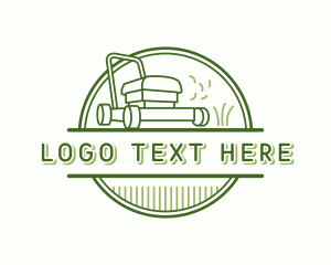 Lawn Mower Grass Yard logo