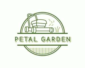 Lawn Mower Grass Yard logo design