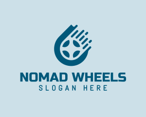 Car Tire Wheel Cleaning logo design