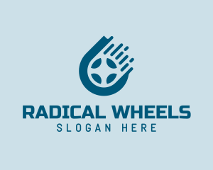 Car Tire Wheel Cleaning logo design