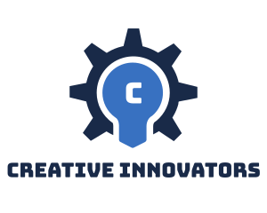 Gear Bulb Lettermark logo