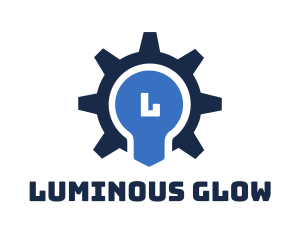 Gear Bulb Lettermark logo