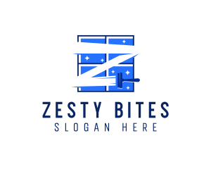 Window Cleaning Letter Z logo design