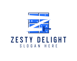 Window Cleaning Letter Z logo design