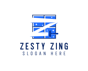 Window Cleaning Letter Z logo design