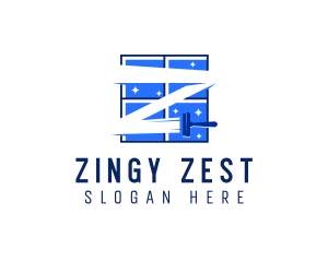 Window Cleaning Letter Z logo design