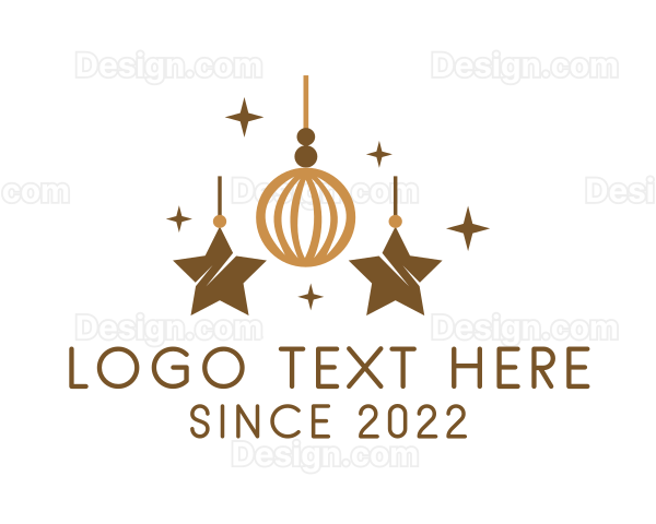 Christmas Ball Decoration Logo