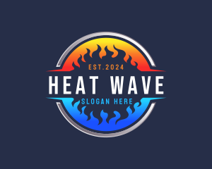 Heating Cooling HVAC logo