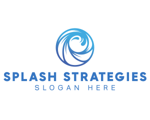 Water Splash Wave logo