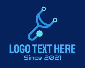 Blue Digital Stethoscope logo
