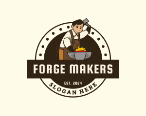 Blacksmith Forge Anvil logo