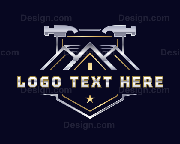 Hammer Construction Tool Logo